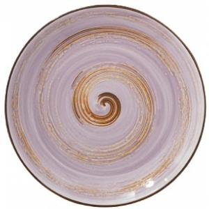 Тарілка обідня Wilmax Spiral Lavander 25.5 см (WL-669714 / A)