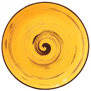 Тарілка обідня Wilmax Spiral Yellow 25.5 см (WL-669414 / A)