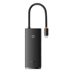 Хаб USB Baseus 6-Port Type-C Type-C to HDMI+USB3.0х2+PD+SD/TF)Black (WKQX050101)