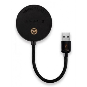 Хаб USB Remax USB 2.0 WK Carbin WT-N2 4хUSB2.0 Black (6970349282242)