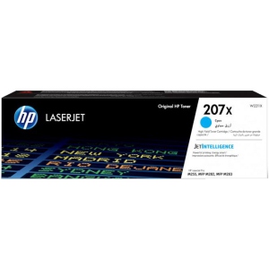 Картридж для лазерних принтерів/БФП HP 207X CLJ M282/M283, M255dw/M255nw Cyan (2450 стор) (W2211X)