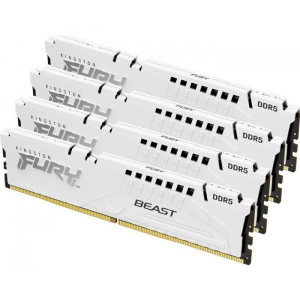 Память DDR Kingston Fury FURY Beast DDR5-5200 128GB (4x32GB) CL40-40-40 1.25V XMP (KF552C40BWK4-128)
