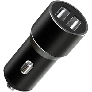 Автомобільний зарядний пристрій XO Metal Car Charger Black (XO-CC30-BK)