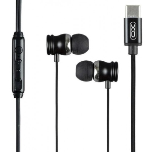 Навушники вкладиші дротові XO EP56 Type-C Black (XO- EP56BK)