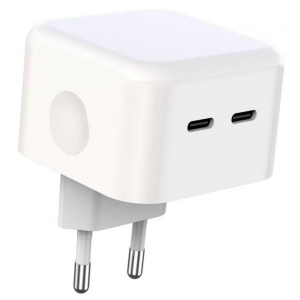 Мережевий зарядний пристрій XO QC 3.0 XO L102 35W/2 USB-C White (XO-L102-WH)