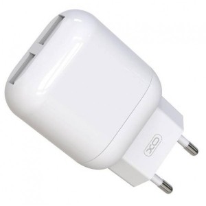 Мережевий зарядний пристрій XO L78 2.4A/2USB White (XO-L78-WH)