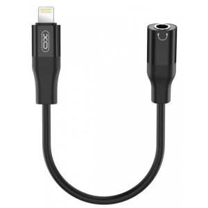 Перехідник аудіо XO Lightning Male ~ 3.5 Black (XO-NBR181A-BK)