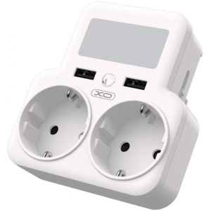 Розгалужувач 220В XO WL-09 EU 2AC+2USB White (XO-WL-09-WH)