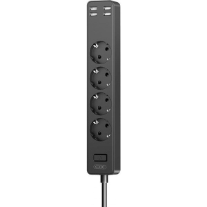 Мережевий фільтр XO WL-10 EU 1,8 м 4AC+4USB Black (XO-WL-10-BK)