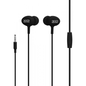 Навушники вкладиші дротові XO S6 with mic Black