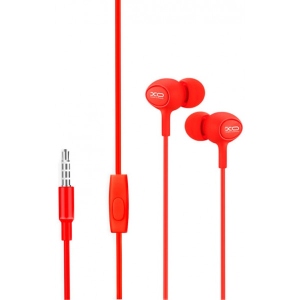 Навушники вкладиші дротові XO S6 with mic Red