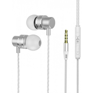 Навушники вкладиші дротові XOKO M34 Silver/White (XK-M34-SLWHT)