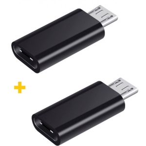 Перехідник XOKO AC-020 USB Type-C - Micro USB Black 2 шт. (XK-AC020-BK2)