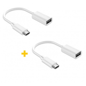 Перехідник XOKO AC-130 USB - MicroUSB White 2 шт. (XK-AC130-WH2)