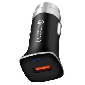 Автомобільний зарядний пристрій XOKO CQC-100 1 USB Qualcom 3.0 3.1A Black (CQC-100-BK) замовити в Україні
