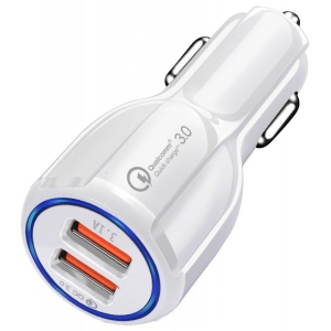 Автомобільний зарядний пристрій XOKO CQC-200 2USB Qualcom 3.0 6A White (CQC-200-WH) купити в Україні