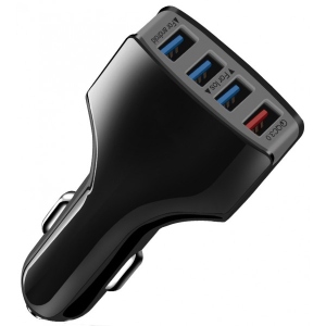Автомобільний зарядний пристрій XOKO CQC-400 4 USB Qualcom 3.0 7A Black (CQC-400-BK) в каталозі