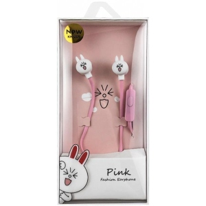 Навушники вкладиші дротові XOKO M-Cartoons-2 Pink