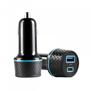 Автомобільний зарядний пристрій XOKO QC3.0 PD+Fast USB charger Black (CQC-500-BK)