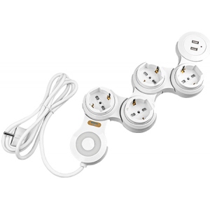 Мережевий фільтр XOKO SP-4-2 Flex 1.8 м 4 роз. 2 USBx2A