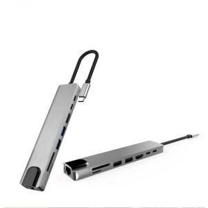 Хаб USB XOKO AC-550 8 в 1 (XK-AC550-SL) замовити в Україні