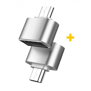 Перехідник XOKO AC-035 USB - Type-C Silver 2 шт. (XK-AC035-SL2)