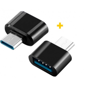 Перехідник XOKO AC-040 USB - Type-C Black 2 шт. (XK-AC040-BK2)