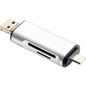 Хаб USB XOKO AC-440 Type-C USB 3.0+MicroUSB/SD Card Reader (XK-AС-440)
