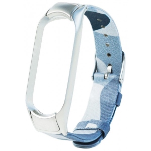 Ремінець для фітнес-браслету XOKO Сamo Premium Band for Xiaomi Сamo Premium Band for Xiaomi Mi band 5 Blue (XK-M5-CMBl)