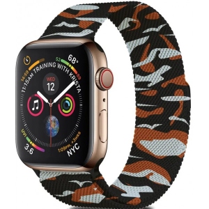 Ремінець для смарт-годинника XOKO Milanese for Apple Watch  38/40/41мм Khaki Orange (XK-MTL-KHOR)