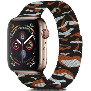 Ремінець для смарт-годинника XOKO for Apple Watch  42/44/45/49 мм Khaki Orange (XK-MTL-44KHOR)