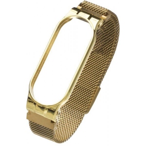 Ремінець для фітнес-браслету XOKO for Xiaomi Mi Band 5/6/7 Milanese Gold (XK-MTL-GD)