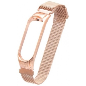 Ремінець для фітнес-браслету XOKO for Xiaomi Mi Band 5/6/7 Milanese Rose Gold (XK-MTL-RSGD)