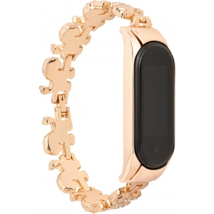 Ремінець для фітнес-браслету XOKO Metal Premium Band for Xiaomi Mi Band 5/6 Crystal Gold (XK-MTL5-CRS-GD)