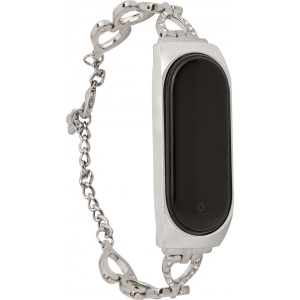 Ремінець для фітнес-браслету XOKO Metal Premium Band for Xiaomi Mi Band 5/6 Heart Silver (XK-MTL5-HRT-SLV)