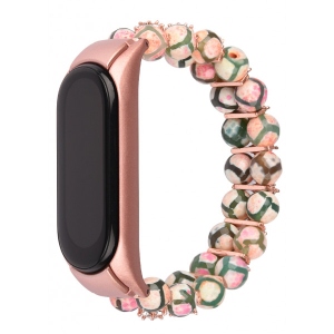 Ремінець для фітнес-браслету XOKO Metal Premium Band для Xiaomi Mi Band 5/6 Jewerly Pink (XK-MTL5-JWR-PNK)