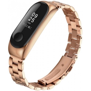 Ремінець для фітнес-браслету XOKO for Xiaomi Mi Band 3/4 Metal Rose Gold (XK-XM-PR-Rose Gold) замовити в Україні