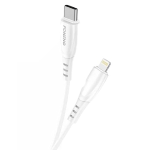 Кабель синхронізації даних Foneng X75 USB-C - Lightning 1м White (X75-CA-TCIP)