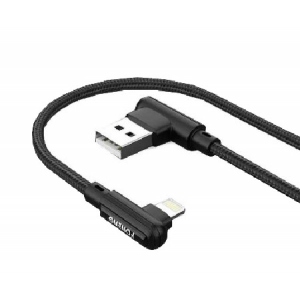 Кабель синхронізації даних Foneng X70 90-degree Angle Gaming Cable (3A) USB - Lightning 1м Black (X70-CA-DAG-IP)