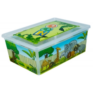 Короб для зберігання Qutu Light Box с/к ZOO 10 л