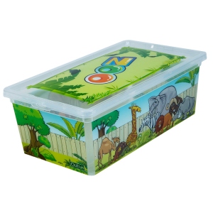 Короб для зберігання Qutu Light Box с/к ZOO 5 л
