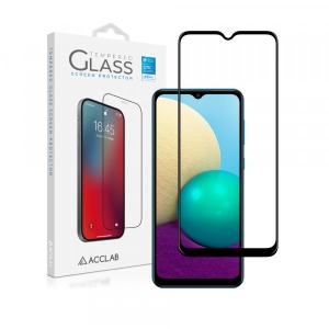 Захисне скло для смартфону ACCLAB Full Glue for Samsung A02 Black (1283126509605)