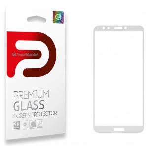 Захисне скло для смартфону Armorstandart Full Glue for Huawei Y7 2018/Honor 7C Pro White (ARM52473-GFG-BK)