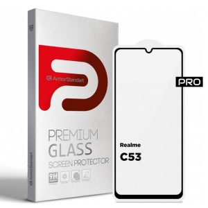 Захисне скло для смартфону Armorstandart Pro for Realme C53 Black (ARM71014)
