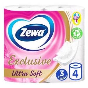 Туалетний папір Zewa Exclusive ultra soft 4 рулонов 4 слоя (7322541188546)