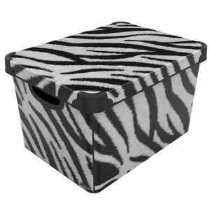 Короб для зберігання Qutu Style Box з/кр. Zebra 20 л