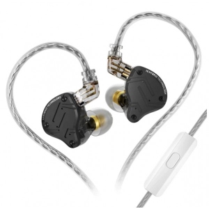 Навушники вкладиші дротові Knowledge Zenith ZS10 PRO X Mic Black