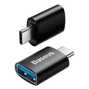Перехідник Baseus Ingenuity Series Mini OTG Adaptor Type-C to USB-A 3.1 Black (ZJJQ000001)