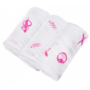 Одноразова пелюшка Matchstick Monkey Muslin 70х70 див разовий 3 шт. (MM-LOCM-003)