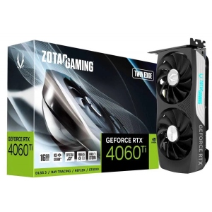 Відеокарта Zotac GeForce RTX 4060 Ti 16GB GDDR6 Twin Edge (ZT-D40620E-10M)